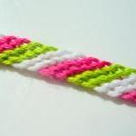 Watermelon Macrame Bracele..