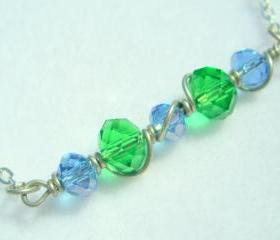 Wire Wrapped Swarovski Necklace