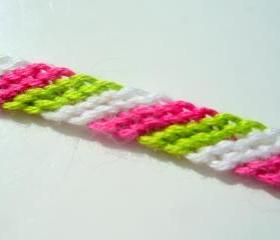 Watermelon Macrame Bracelet Woven 